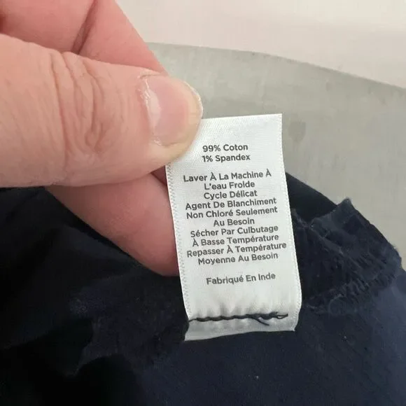 Talbots navy blue mini corduroy skirt size 6 - Picture 8 of 9